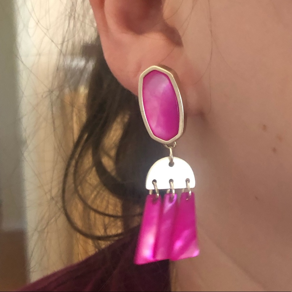 Kendra Scott Noah statement earrings in pink